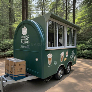 Camion de restauration multifonctionnel, boutique mobile commerciale pour thé au lait et café, chariot à snacks populaire à quatre roues - Product Image 4
