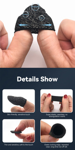 手机游戏触摸屏操纵杆防汗导电游戏配件银纤维指套 - Product Image 5