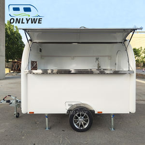 Onlye משאית מזון מהיר קיוסק רחוב כלבים חמים עגלת פיצה עגלת ציוד מזון נייד משאית - Product Image 4