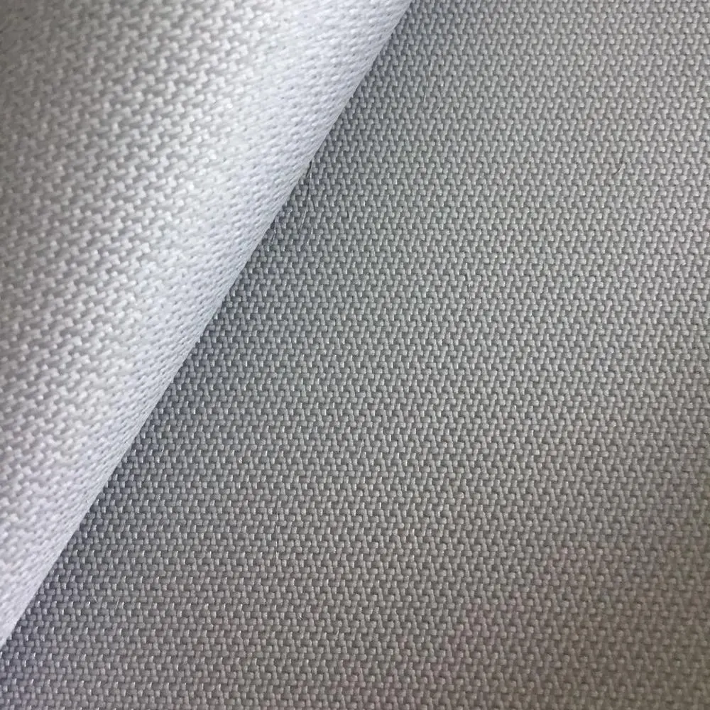 Grey Silicone Rubber Coated Fiberglass Fabric Double Side