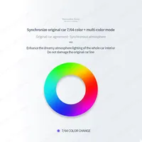 Tweeter rotatif 64 couleurs pour Mercedes Benz Classe S W222 2014-2020 |   Éclairage d'ambiance OEM synchronisé pour haut-parleur de montant A - Amélioration de l'audio