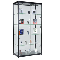 Vitrines LED en verre transparent pour supermarchés, centres commerciaux et magasins de figurines - Conception portable