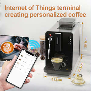 Máquina de café espresso completamente automática con WiFi inteligente, máquina de café casera italiana de acero inoxidable, espuma de <span class=keywords><strong>leche</strong></span> de vapor, sistema de cerveza <span class=keywords><strong>francesa</strong></span> GS - Product Image 4