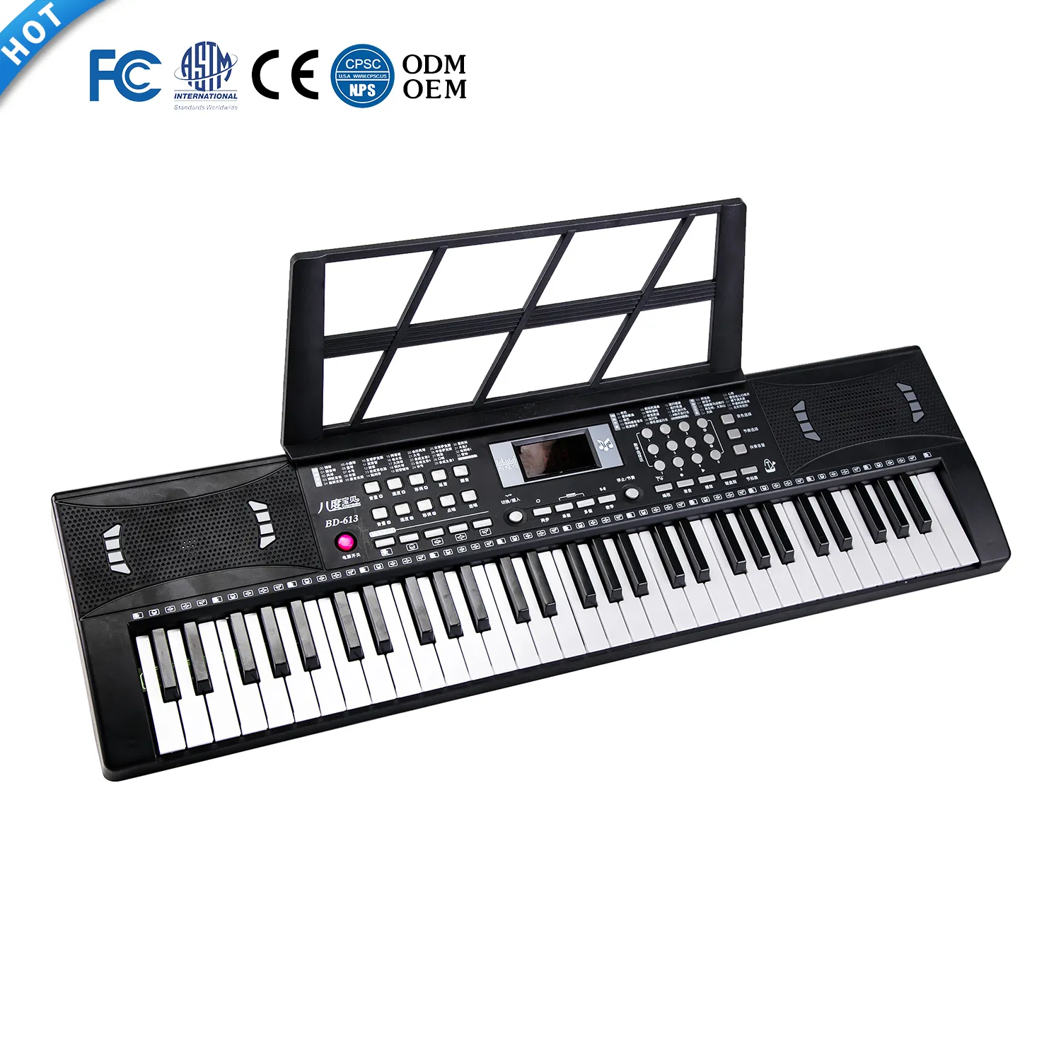 Keyboard elektronik favorit pelanggan Keyboard Organ elektronik instrumen Piano Chord mempertahankan fungsi Transpose Vibrato