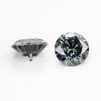 VVS vente en gros Gra certifié D couleur gris foncé couleur Moissanite pierres en vrac