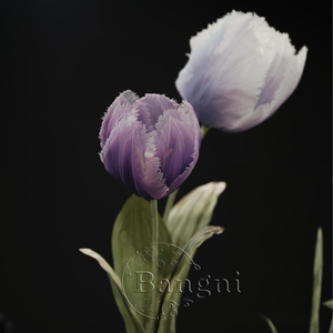 Fleurs artificielles géantes modernes en organza, tulipes violettes suspendues pour mariage, fête, événement, décoration, <span class=keywords><strong>anniversaire</strong></span>, baby shower, scène, photo - Product Image 6