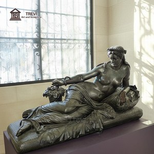 Estatua de Cleopatra de Bronce de Tamaño Real TREVI |   Escultura de la Reina Egipcia Cleopatra con Cobra para Plaza y Jardín al Aire Libre - Product Image 2