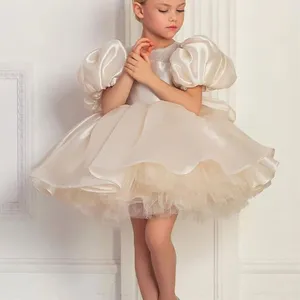 Красивое мягкое кружевное платье в пол с цветочным узором ручной вышивки жемчужинами и кристаллами лиф в форме сердца Цветочное платье для девочки