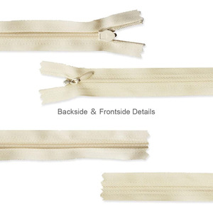 Fermeture éclair invisible en nylon personnalisée pour vêtements, robes, jupes, pantalons, accessoires vestimentaires, différentes tailles, couleurs et longueurs - Product Image 2