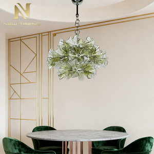 Lampada a Sospensione LED in Vetro di Murano Stile Italiano Creativa a Forma di Fiore per Ristorante Moderno Soggiorno Hotel Villa - Product Image 3