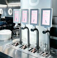 Machine à café intelligente en acier inoxydable avec paiement par code QR, 15 bars, pour expresso, latte, cappuccino, boissons chaudes/froides, fabrication OEM/ODM