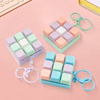 Llavero con Teclado de 9 Botones, Juego de Teclado para Dedos, Juguete de Coordinación Mano-Ojo, Juguete Antiestrés