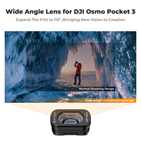 Objectif anamorphique K&F Concept 1,2X + objectif macro 10X + objectif grand angle + filtre ND8 + ND32 + ND128, ensemble de 6 filtres magnétiques pour Pocket 3