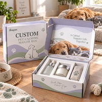 Boîte d'expédition personnalisée pour animaux de compagnie, en carton rigide brillant E-Flute, avec insert pour coffret cadeau chien et chat