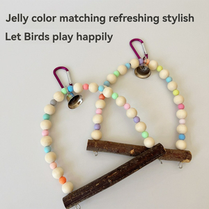 Jouets pour perroquets en bois naturel GSF en gros <span class=keywords><strong>d</strong></span>'usine, <span class=keywords><strong>prix</strong></span> réduits en vrac, empêchant la mastication des plumes, jouets naturels en pin pour perroquets - Product Image 6