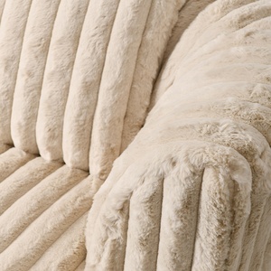 Fauteuil de salon moderne de luxe rembourré en velours texturé pour hôtel, maison, villa - Product Image 5