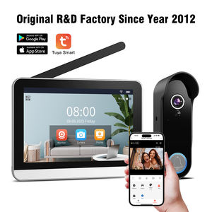 กริ่งประตูวิดีโอไร้สายอัจฉริยะ กันน้ำ ใช้พลังงานแสงอาทิตย์ ใช้พลังงานแบตเตอรี่ พร้อมหน้าจอสัมผัส 7 นิ้ว รองรับการบันทึกด้วยการ์ด SD ตรวจจับความเคลื่อนไหว - Product Image 1