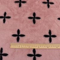 Nouveau design 2026 : Tissu en peluche doux et confortable, motif trèfle à quatre feuilles, aspect lapin moelleux