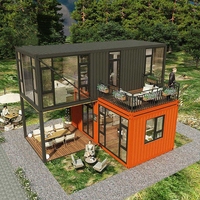 Conteneur Détachable 20ft 40ft en Panneaux Sandwich d'Acier Préfabriqués – Kiosque Café, Villa, Hôtel au Design Moderne