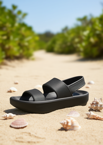 Sandali Unisex EVA con Doppia Fascia 26 Comodi Estivi Open Toe Tinta Unita Slip-On - Product Image 2