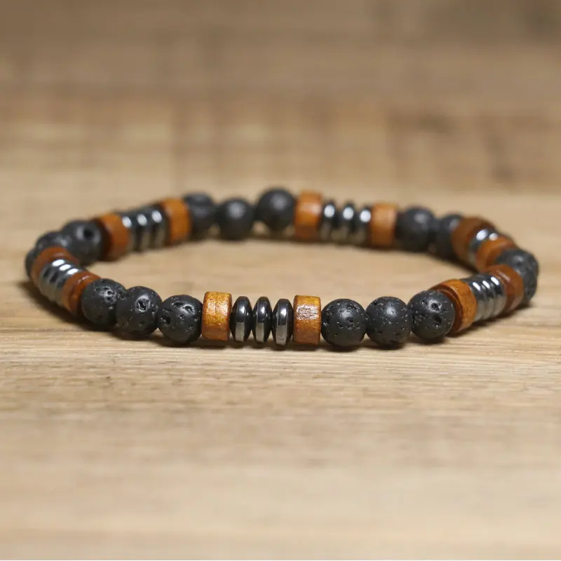 8mm Onyx Beaded Bracelet for Men