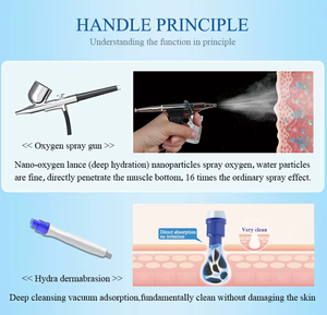 Máquina Facial Profesional de Oxígeno, Dispositivo Multifuncional de Alta Frecuencia Jet Peel, Analizador de Piel en Venta - Product Image 5