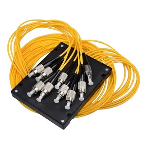 FTTH ABS箱型FC UPC 1x2、1x4、1x8、1x16、1x32和1x64路光纤PLC分路器1M