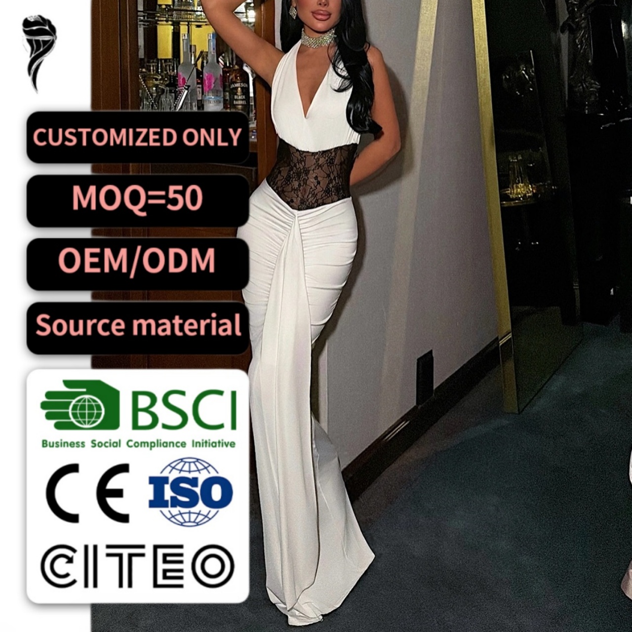 Buy In Bulk Black Panel Bodycon Dress Perfect For Parties, Events |  Alibaba.com