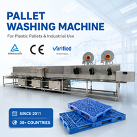 Automatische continue wasmachine voor verse groenten in plastic kratten voor de groenteverwerkingslijn