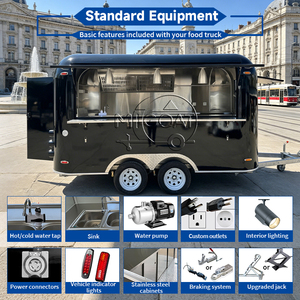 Remolque Comercial Mediano para Comida, Carrito Móvil para Hot Dogs, Papas Fritas, Fideos y Pasta, Remorque Food Truck en Venta en <span class=keywords><strong>España</strong></span> y Filipinas - Product Image 5