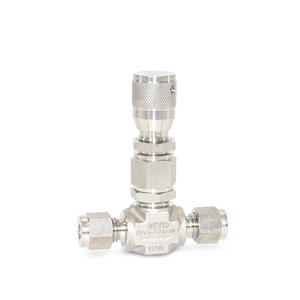 Válvula de Medición de Precisión OD1/8'', Válvula de Control de Ajuste Fino con Férula de Acero Inoxidable - Product Image 1