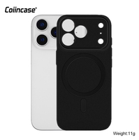 Étui de téléphone magnétique mat TPU+PC pour la série 17 avec protection intégrale, anti-traces de doigts et protection à 360 degrés