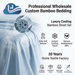 Cloudland Modern Pure <strong>Bamboo</strong> Cooling <strong>Sheets</strong> 300TC 400TC 100% <strong>bamboo</strong> Lyocell Fiber Duvet <strong>Sheet</strong> Bedding Set - Product Image 4