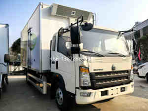 2025 haute qualité HOWO personnalisable 4x2 Diesel congélateur réfrigéré boîte camions 12.7M3 réfrigéré boîte camions à vendre - Product Image 5