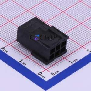 430200601 Housing (Wire-to-Board / Wire-to-Wire) P=3mm Connector 2x3P 3mm Micro-Fit (MX 3.0) 3mm - Product Image 1