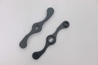 Manivelle de moulinet de pêche en aluminium CNC anodisé noir, double extrémité, pour moulinet baitcasting, pièce de rechange DIY pour équipement de pêche