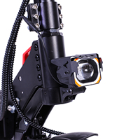 Patinete Eléctrico Plegable de 1600W, Batería de Litio de 18Ah, Neumático Todoterreno de 11 Pulgadas, Resistente al Agua, Carga de 120 kg, Doble Suspensión, 50 km/h, Frenado Electrónico