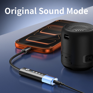 Adaptador de Som Musical 4 em 1 |   Conversor de 3,5 mm com Efeitos de Luz RGB e Áudio Sem Perdas (Baixo/Voz Humana) - Product Image 2