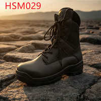 Bottes tactiques Hua Singh ZYF tout-terrain avec fermeture éclair, design portefeuille, pour exploration forestière, modèle HSM029