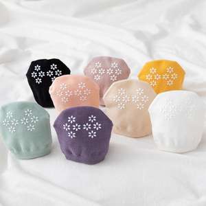 Wholesale Woman Socks Breathable Foot Toe Half Solid Color Summer Thin <b>No</b> <b>Show</b> Female Sox - Product Image 1