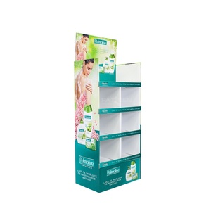 ชั้นวางสินค้าพับได้สำหรับโปรโมชั่นเบียร์ในซูเปอร์มาร์เก็ต POS ชั้นวางกระดาษแข็งสำหรับเครื่องดื่ม ชั้นวางสินค้าแบบตั้งพื้น - Product Image 1