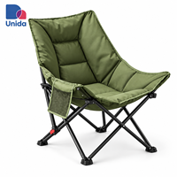 Tabouret pliant portable en aluminium avec sac de transport, design moderne et léger pour le camping, la pêche et l'utilisation hospitalière