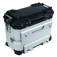 Sacoche latérale rigide antivol pour moto en alliage d'aluminium 38L avec support de coffre et de châssis