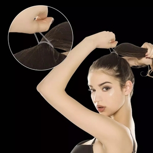 Fabbrica Certificata BSCI Lirong, Elastici per Capelli Riciclati Durevoli Senza Danni ai Capelli per Ragazze e Bambini (Trasparenti) - Product Image 6