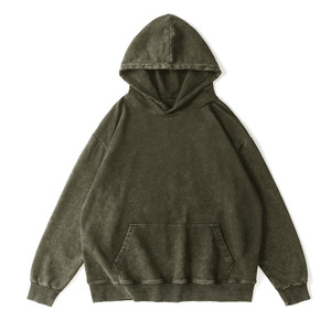 H5460 Fabricant de sweats à capuche, vente en gros, sweats à capuche personnalisés, épais 500 g/m², 100 % coton, délavés à l'acide, sweats à capuche vierges - Product Image 6