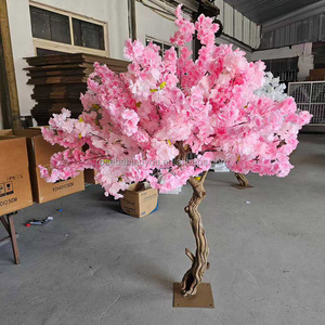 Wedding Walkway Sakura Tree Large Center Table Cherry Blossom Tree Artificial White Purple Floral Tree Centerpieces for Table - Product Image 2