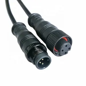 M8 M12 2 3 4 5 6针公母电缆连接器M8连接器防水插头线发光二极管防水连接器