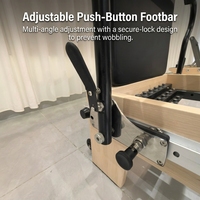 Machine de Pilates professionnelle en bois d'érable massif, réglable sur toute la longueur, pour usage commercial en salle de sport, studio, fitness et bien-être