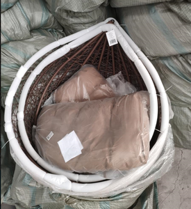 Grand et petit panier <span class=keywords><strong>d</strong></span>'extérieur Meubles de jardin Chaise suspendue en rotin PE Chaise à balançoires de patio - Product Image 6