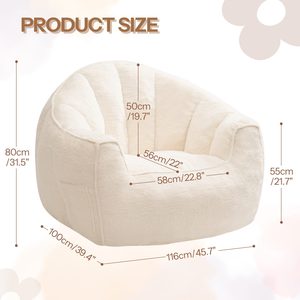 Canapé paresseux en gros, canapé pouf moderne, canapé paresseux, fauteuil pouf, canapé pouf compressé - Product Image 2